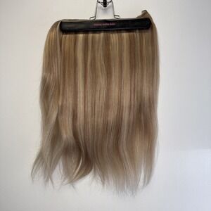 Donna Bella Halo Hair Extensions light ash blonde #12/600 155 grams Remy hair.
